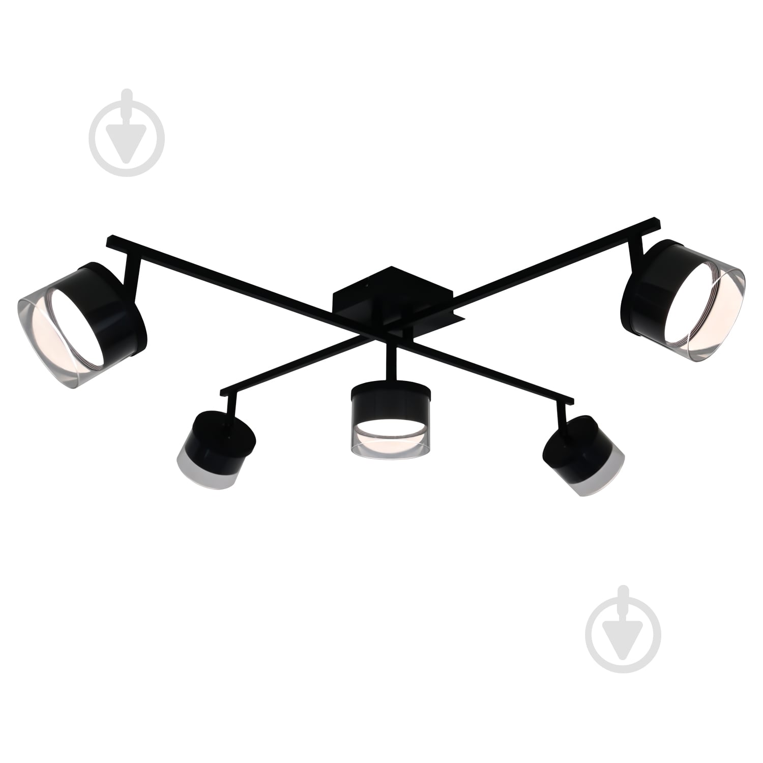 Люстра стельова Victoria Lighting 5x12 Вт GX53 чорний Often/PL5 black - фото 1