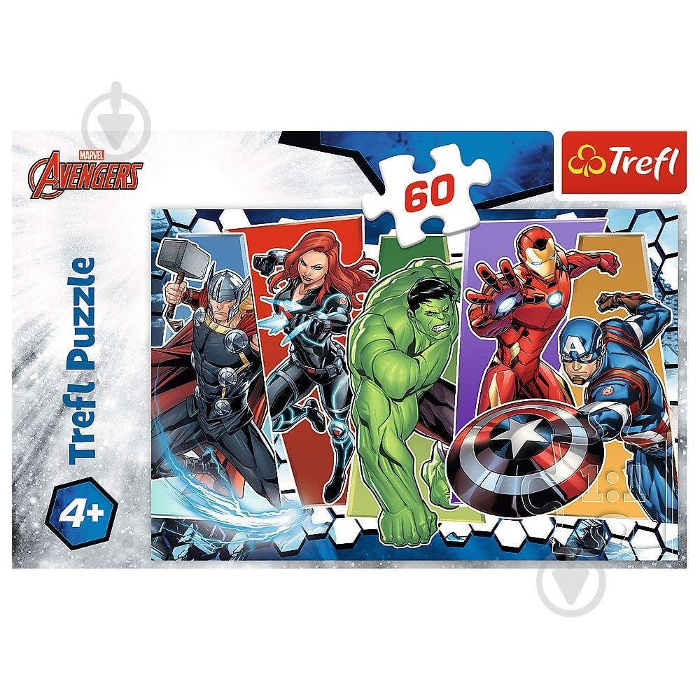 Пазл Trefl 60 MARVEL Месники 4+ 17357 - фото 2