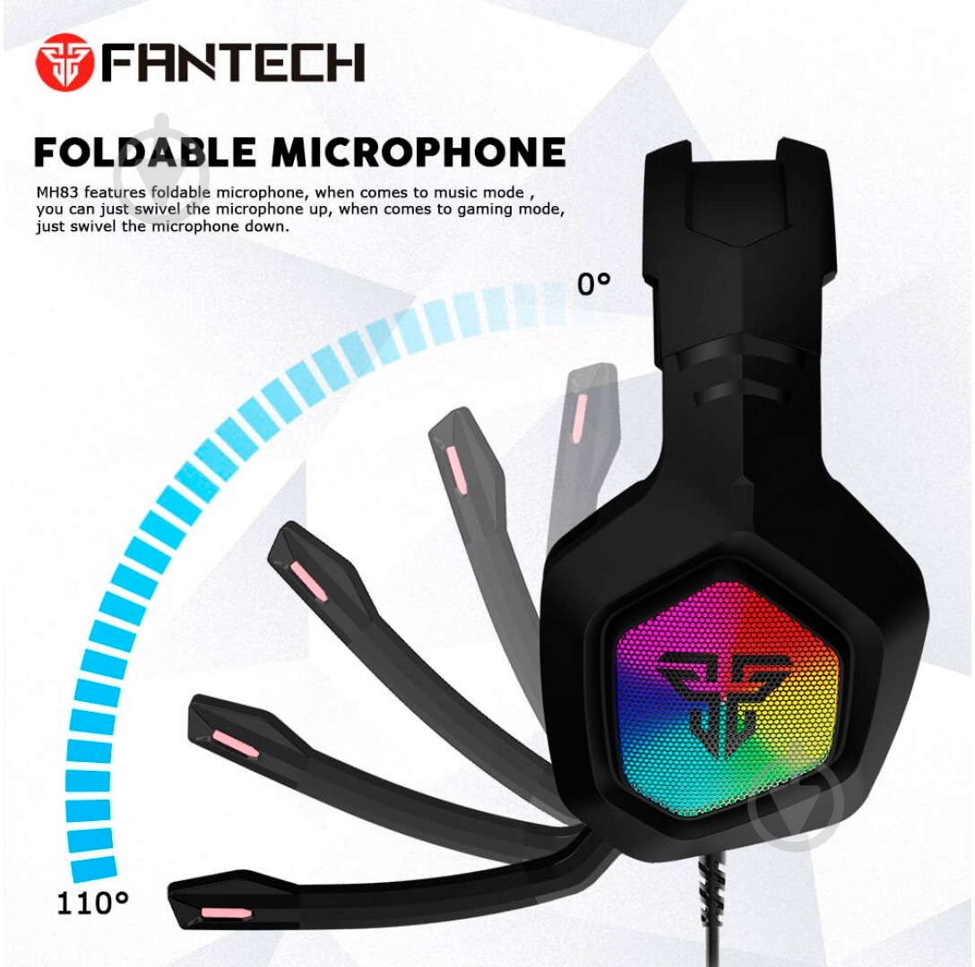 Гарнитура Fantech MH83 black (12453) - фото 7