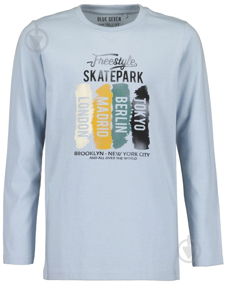 Реглан унисекс Blue Seven Skatepark р.176 светло-голубой 651663 X * 504 - фото 1