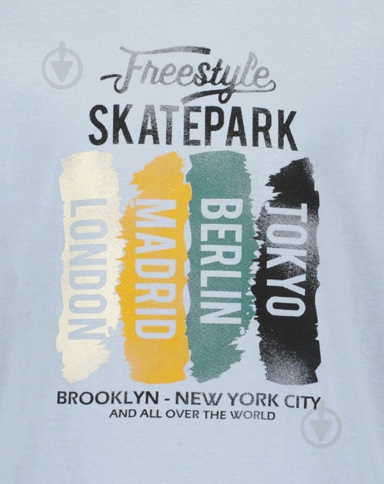 Реглан унисекс Blue Seven Skatepark р.176 светло-голубой 651663 X * 504 - фото 3