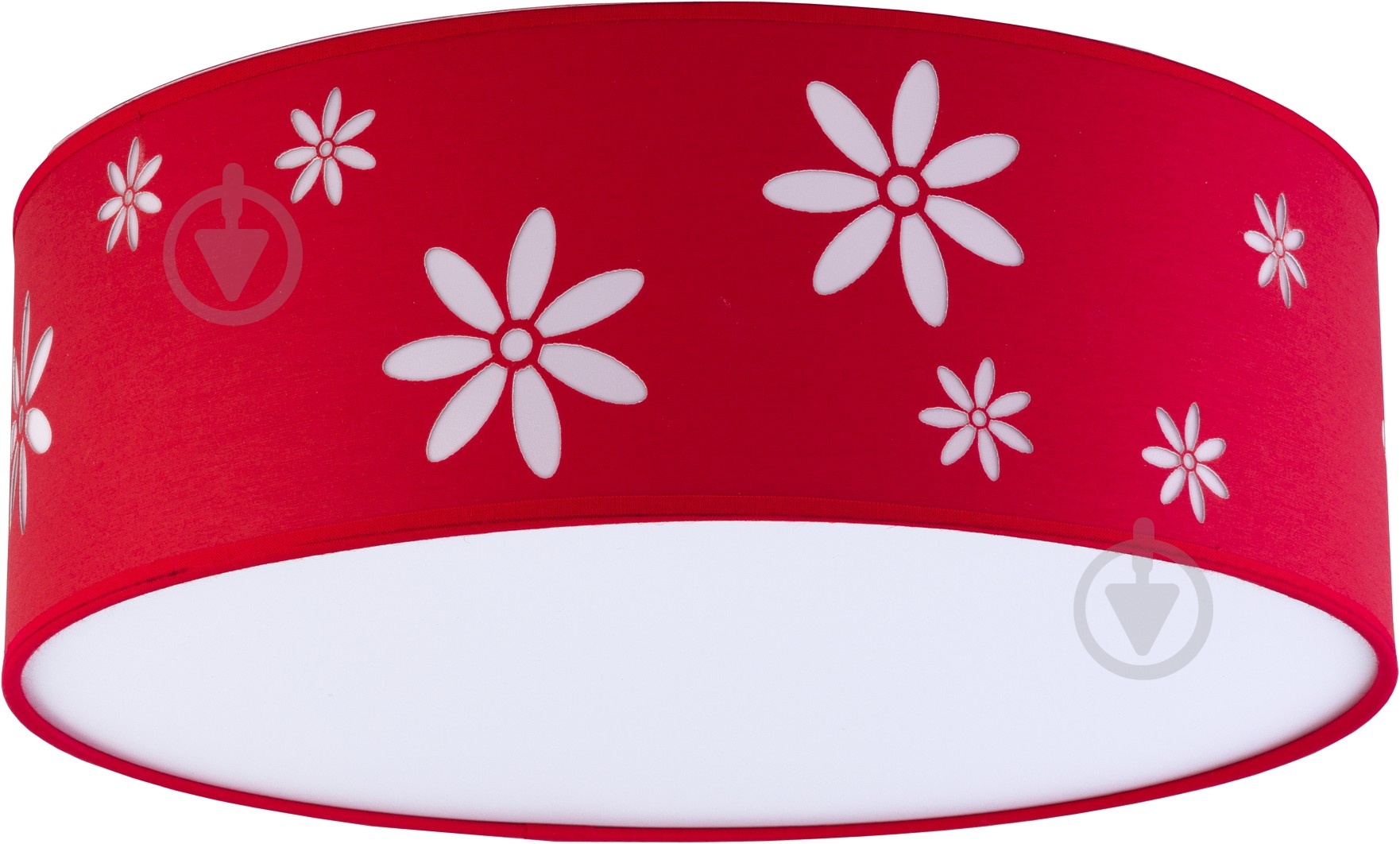 Люстра потолочная TK Lighting Flora 4x15 Вт E27 красный 2417 - фото 1