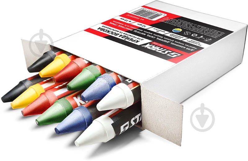 Мел восковый Stark 12 шт. 540025512 - фото 2