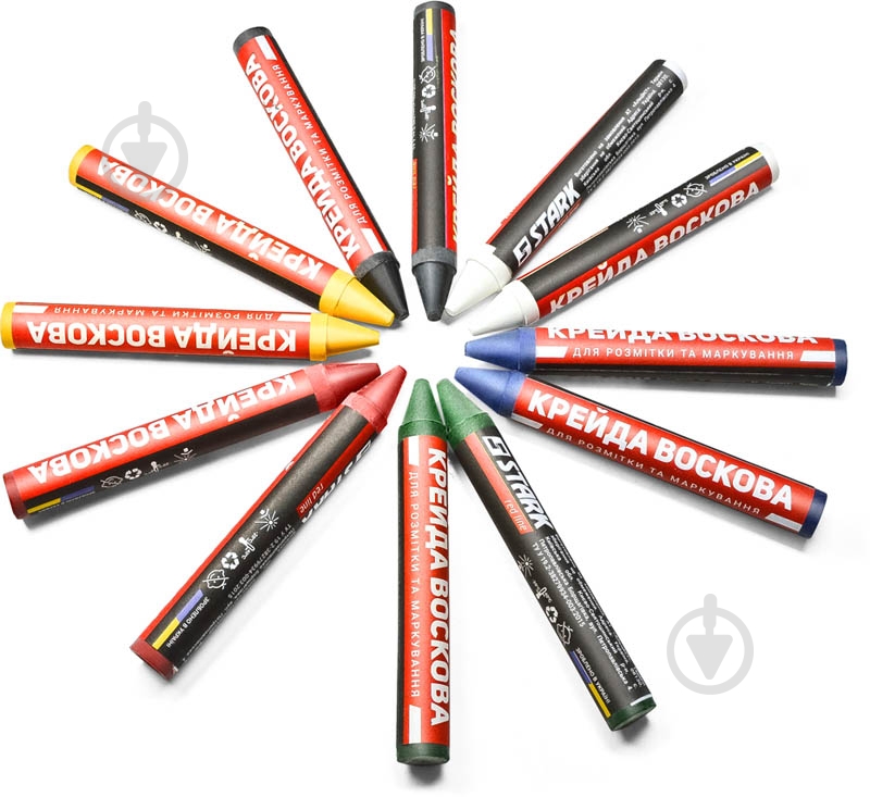 Мел восковый Stark 12 шт. 540025512 - фото 3