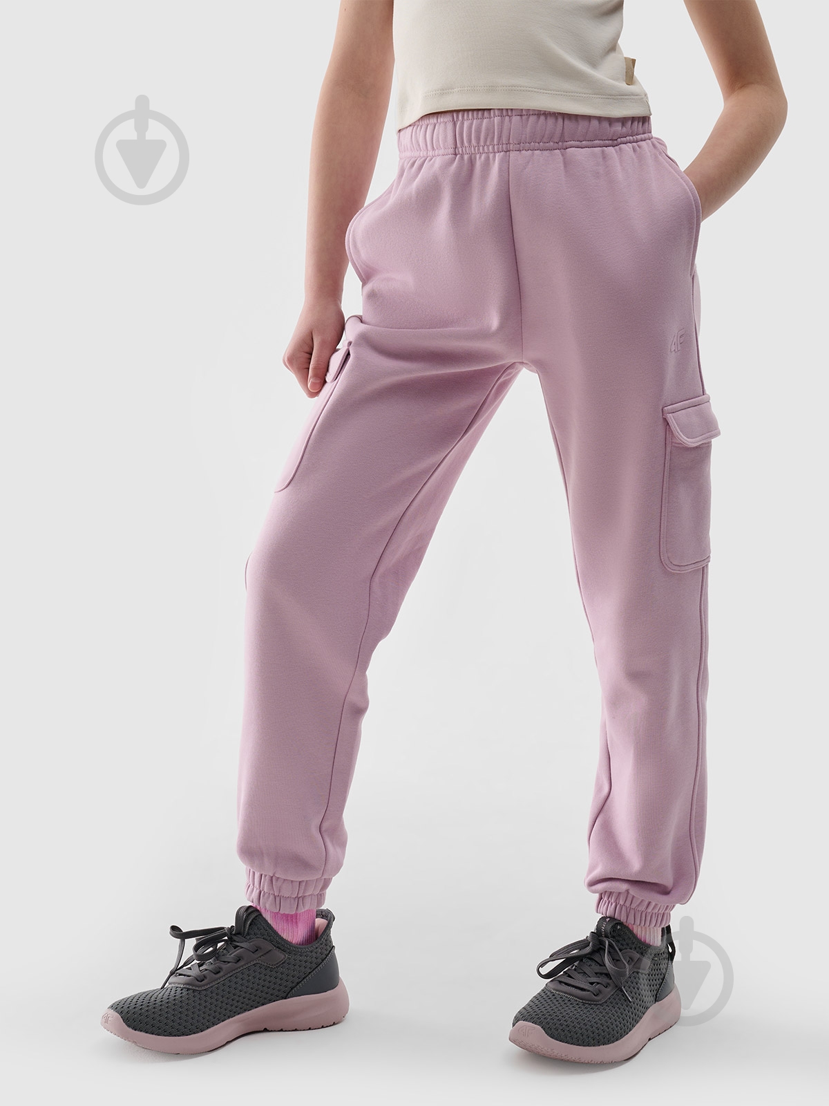 Штани 4F TROUSERS CAS F1135 4FJWSS25TTROF1135-52S р. 158 рожевий - фото 1