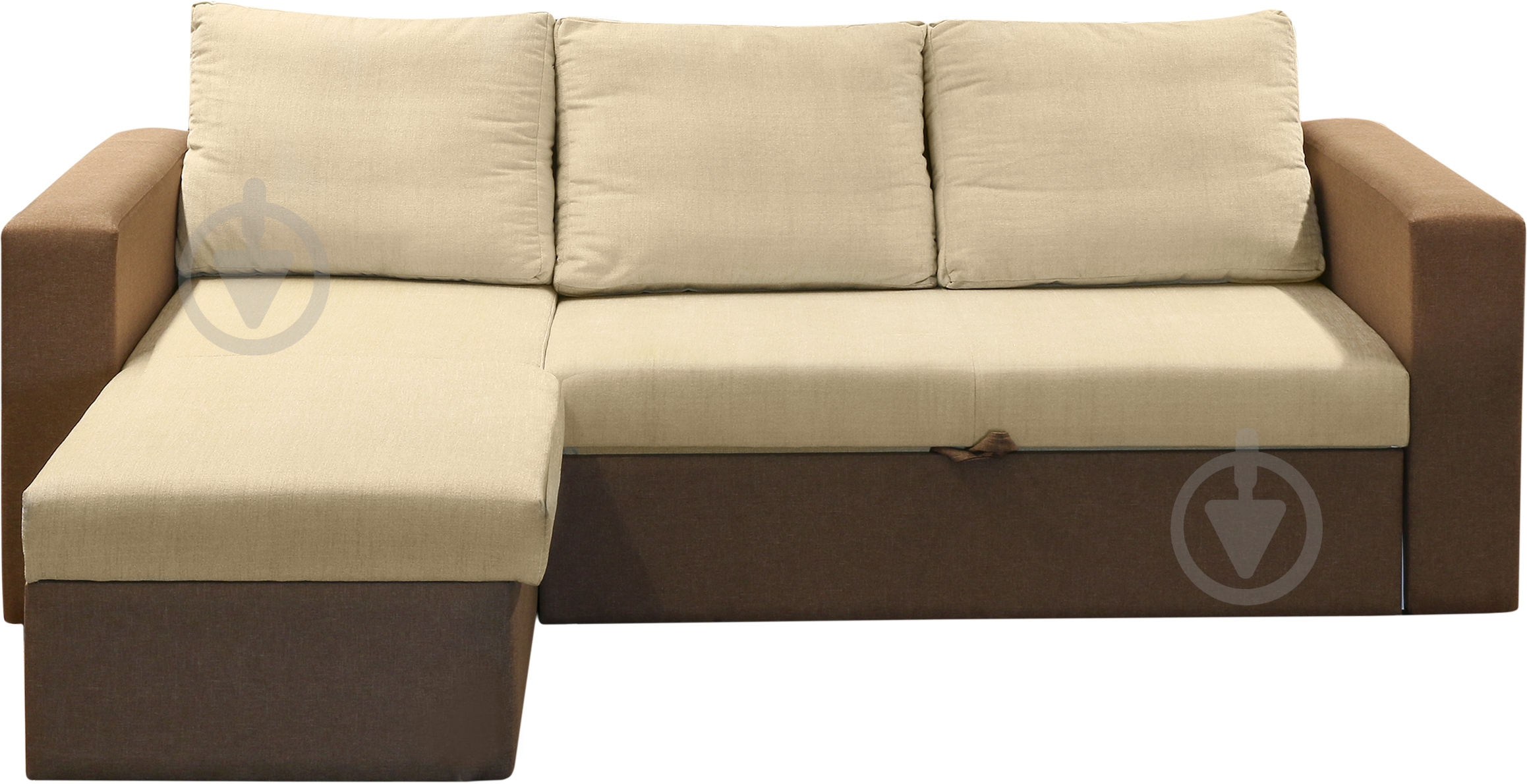 Диван угловой Embawood Виктория левый коричневый 2300x1630x770 мм - фото 4