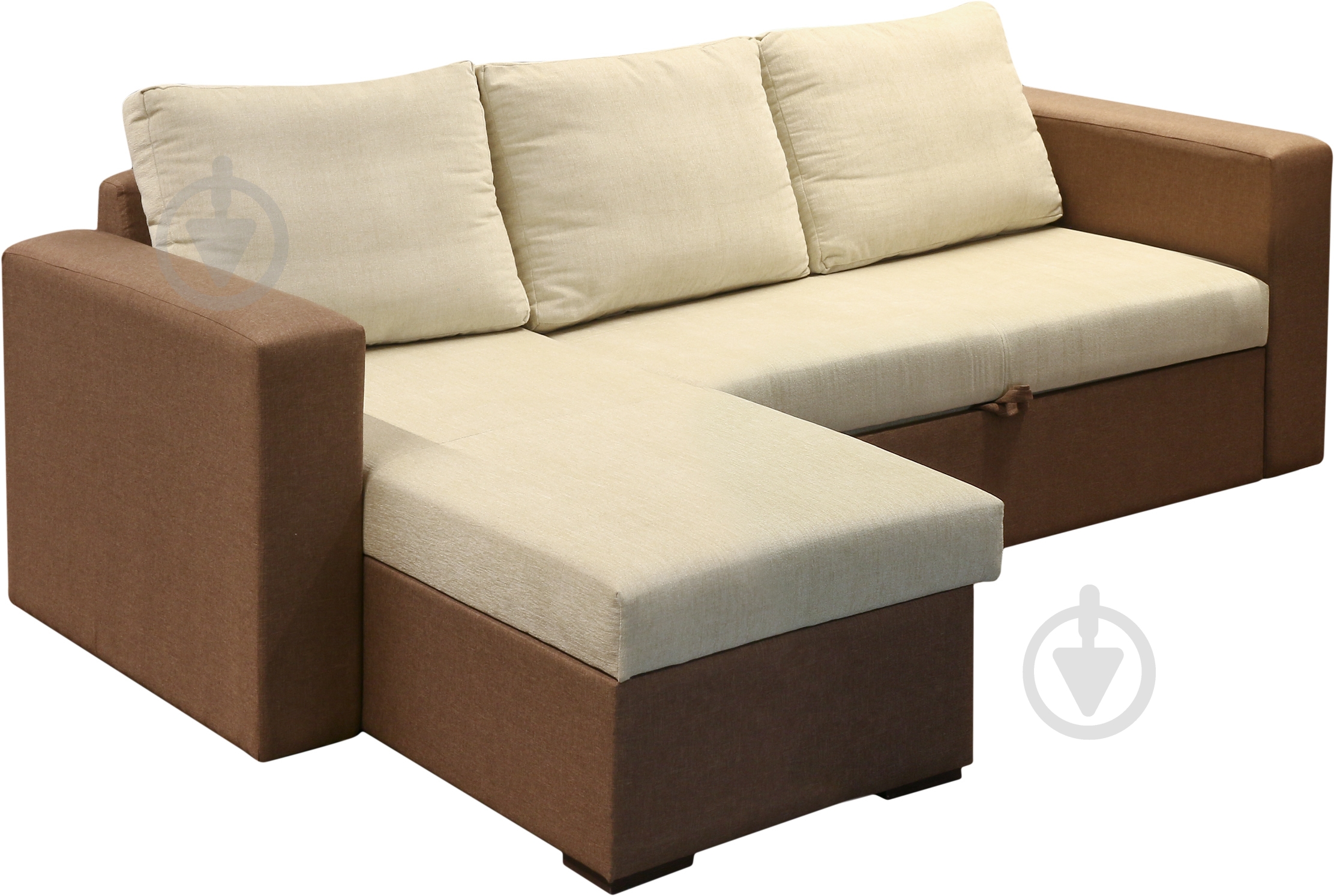 Диван угловой Embawood Виктория левый коричневый 2300x1630x770 мм - фото 2