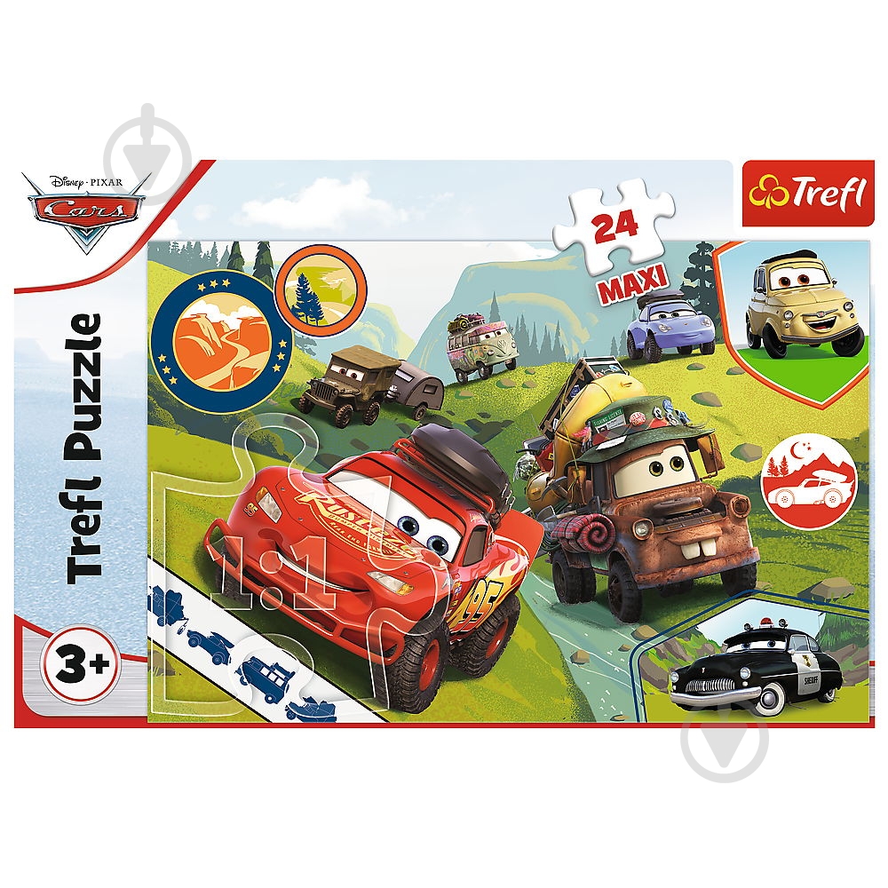 Пазл Trefl 24 макси Disney Тачки 3" 14352 - фото 2