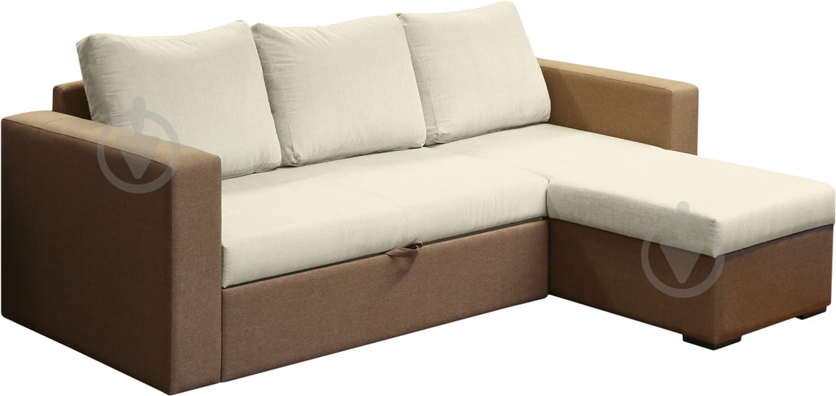 Диван угловой Embawood Виктория правый коричневый 2300x1630x770 мм - фото 2