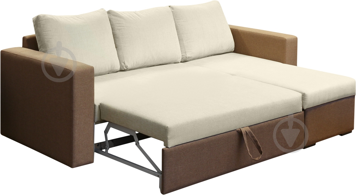 Диван угловой Embawood Виктория правый коричневый 2300x1630x770 мм - фото 3