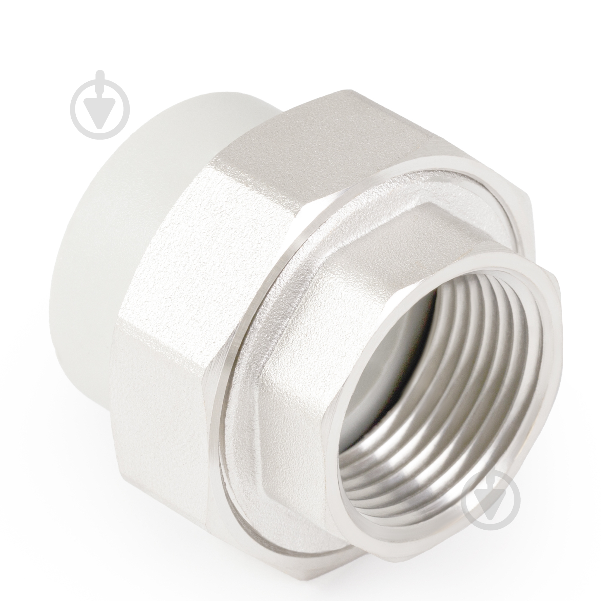 Американка ВН ASG 25x3/4" (белая) - фото 1 Американка ВН ASG 25x3/4" (белая) - фото 1