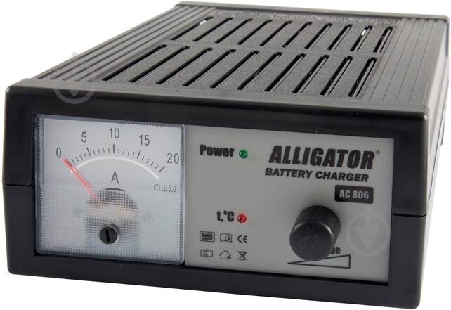 Зарядное устройство трансформаторное Alligator 12В 18 А 120 А/год (AC806) - фото 1
