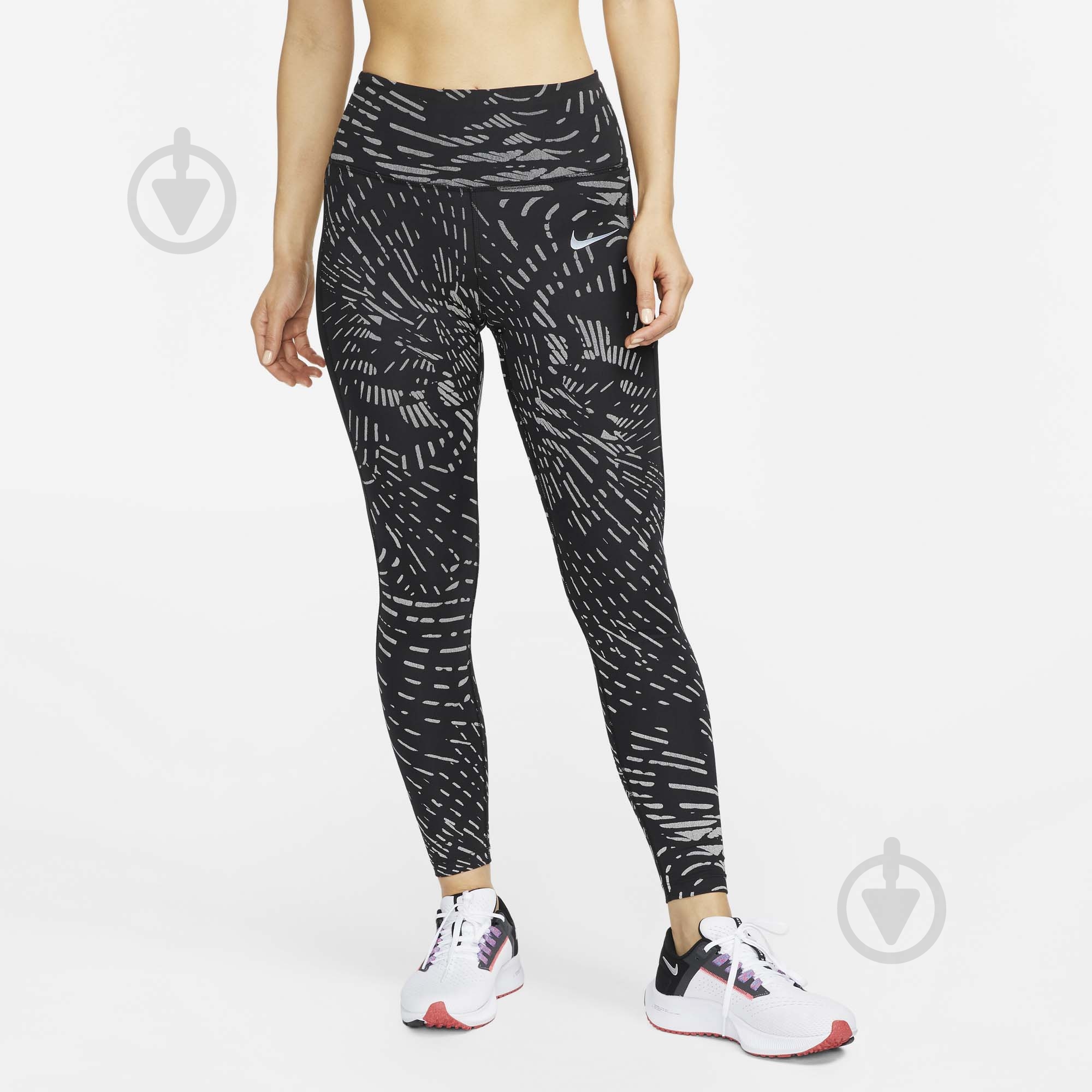 Лосины Nike W NK DF RUN DVN FAST REF DD6803-010 р.M черный - фото 1