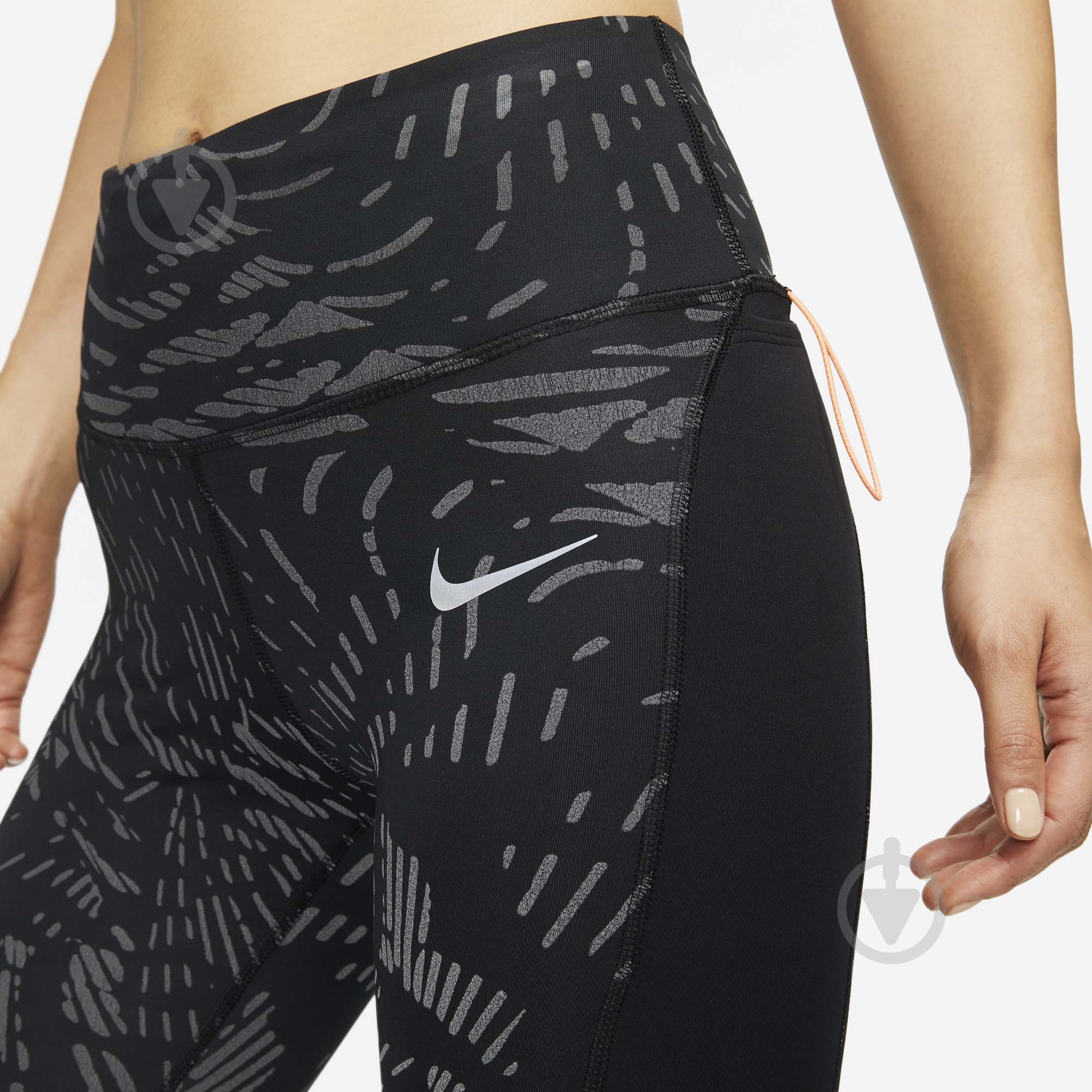 Лосины Nike W NK DF RUN DVN FAST REF DD6803-010 р.M черный - фото 3