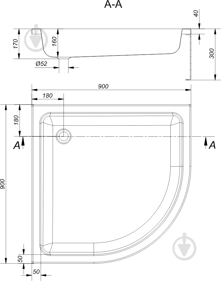 Поддон душевой Cersanit Tako 90x90x16 + панель - фото 2