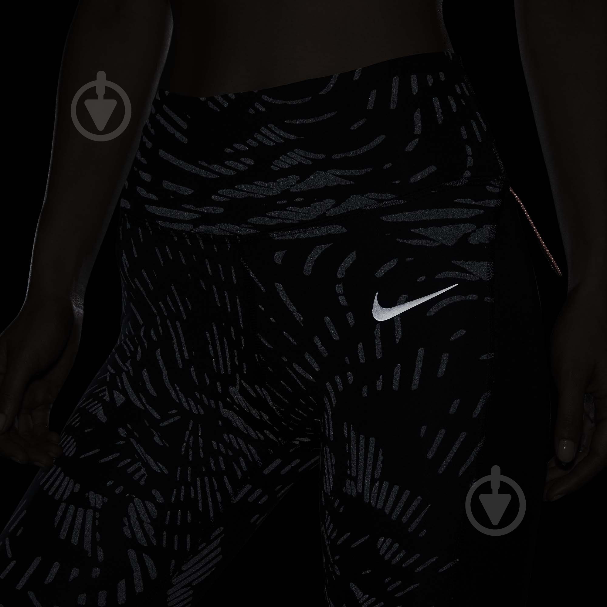 Лосины Nike W NK DF RUN DVN FAST REF DD6803-010 р.S черный - фото 10
