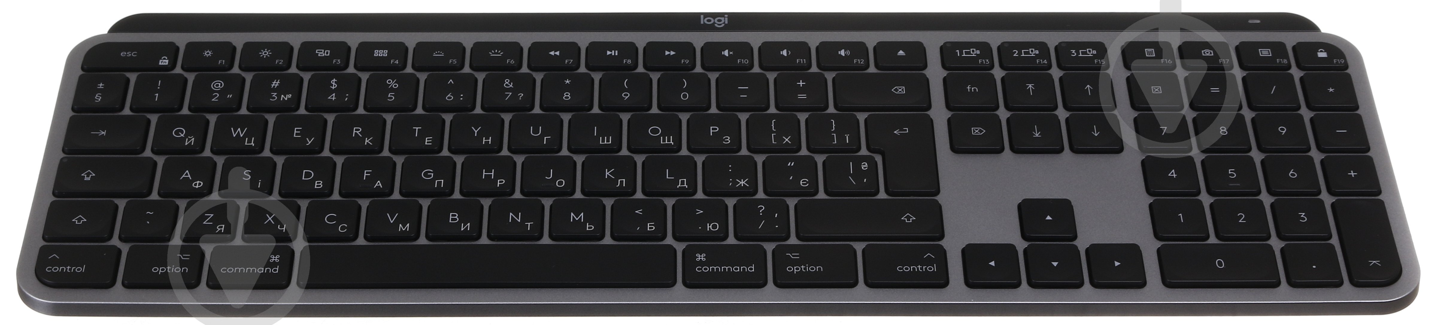 Клавиатура Logitech MX Keys Wireless for Mac Space (920-009558) black - фото 4 Клавиатура Logitech MX Keys Wireless for Mac Space (920-009558) black - фото 4