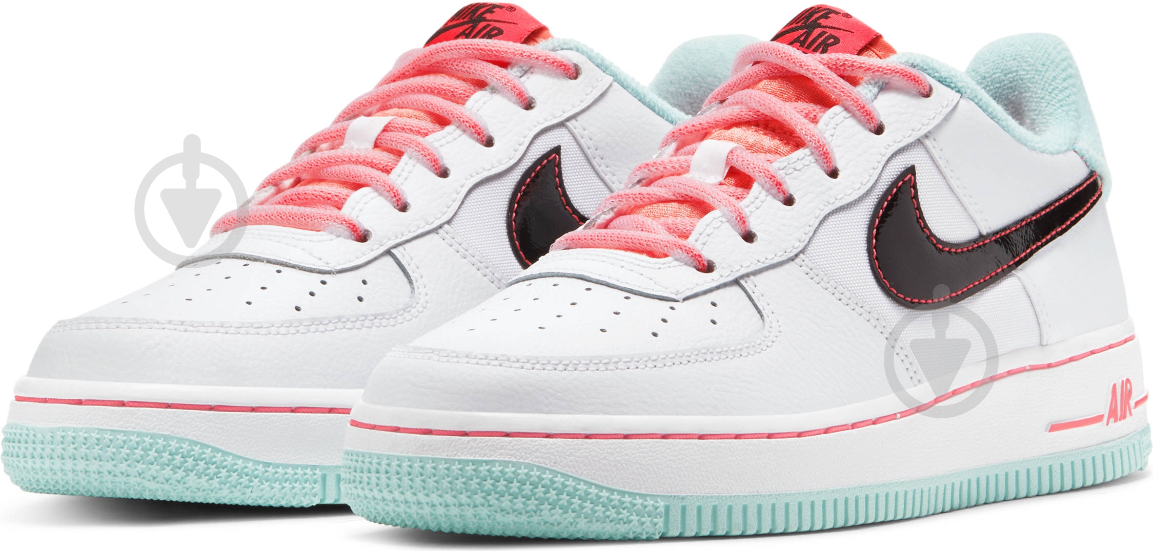 Кроссовки для девочек Nike AIR FORCE 1 '07 LV8 GS DD7709-100 р.40 белые - фото 1