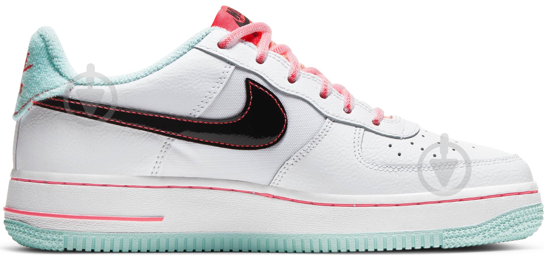 Кроссовки для девочек Nike AIR FORCE 1 '07 LV8 GS DD7709-100 р.40 белые - фото 4