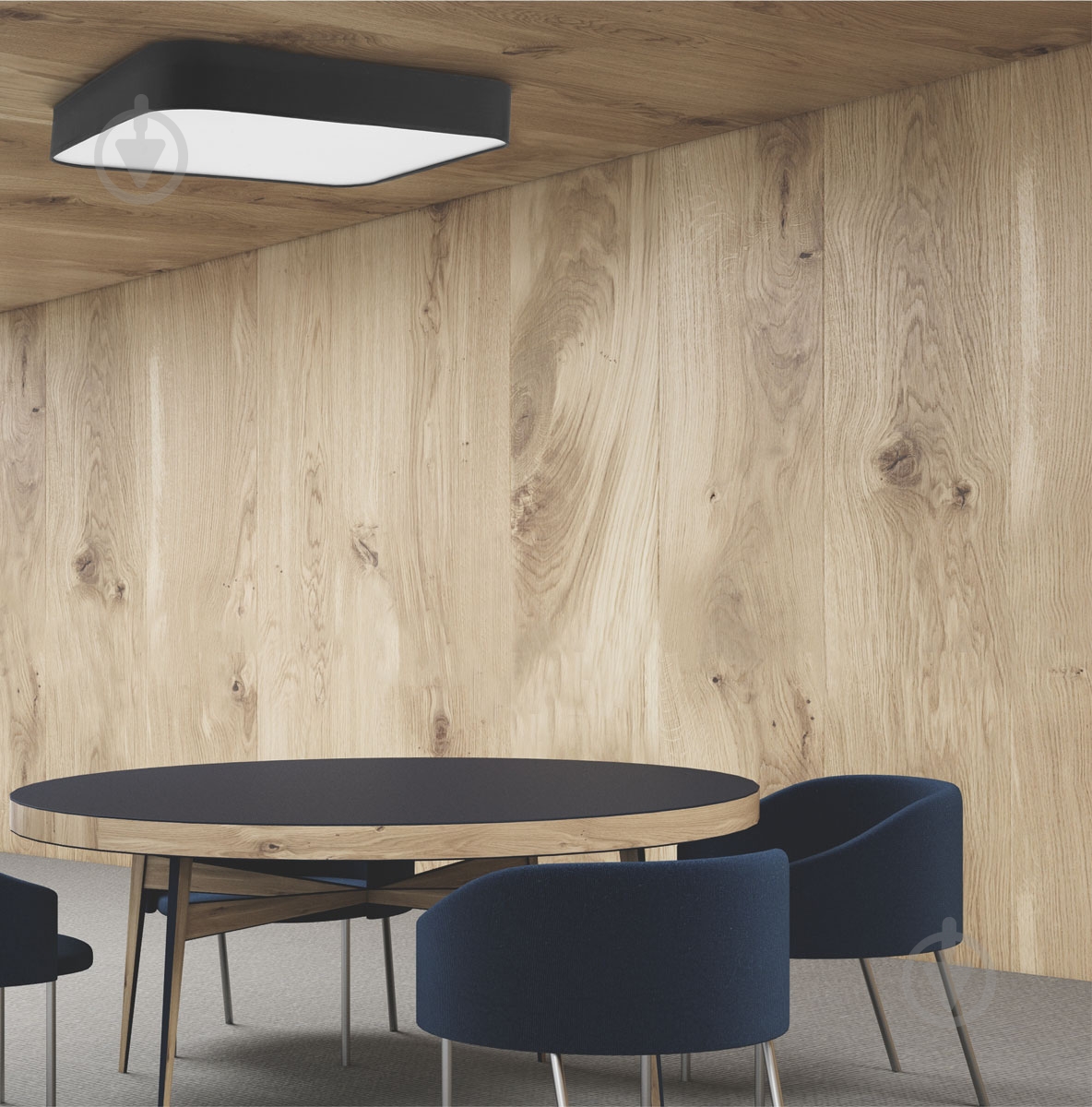 Люстра потолочная TK Lighting Office Square 4x15 Вт E27 черный 2024 - фото 2