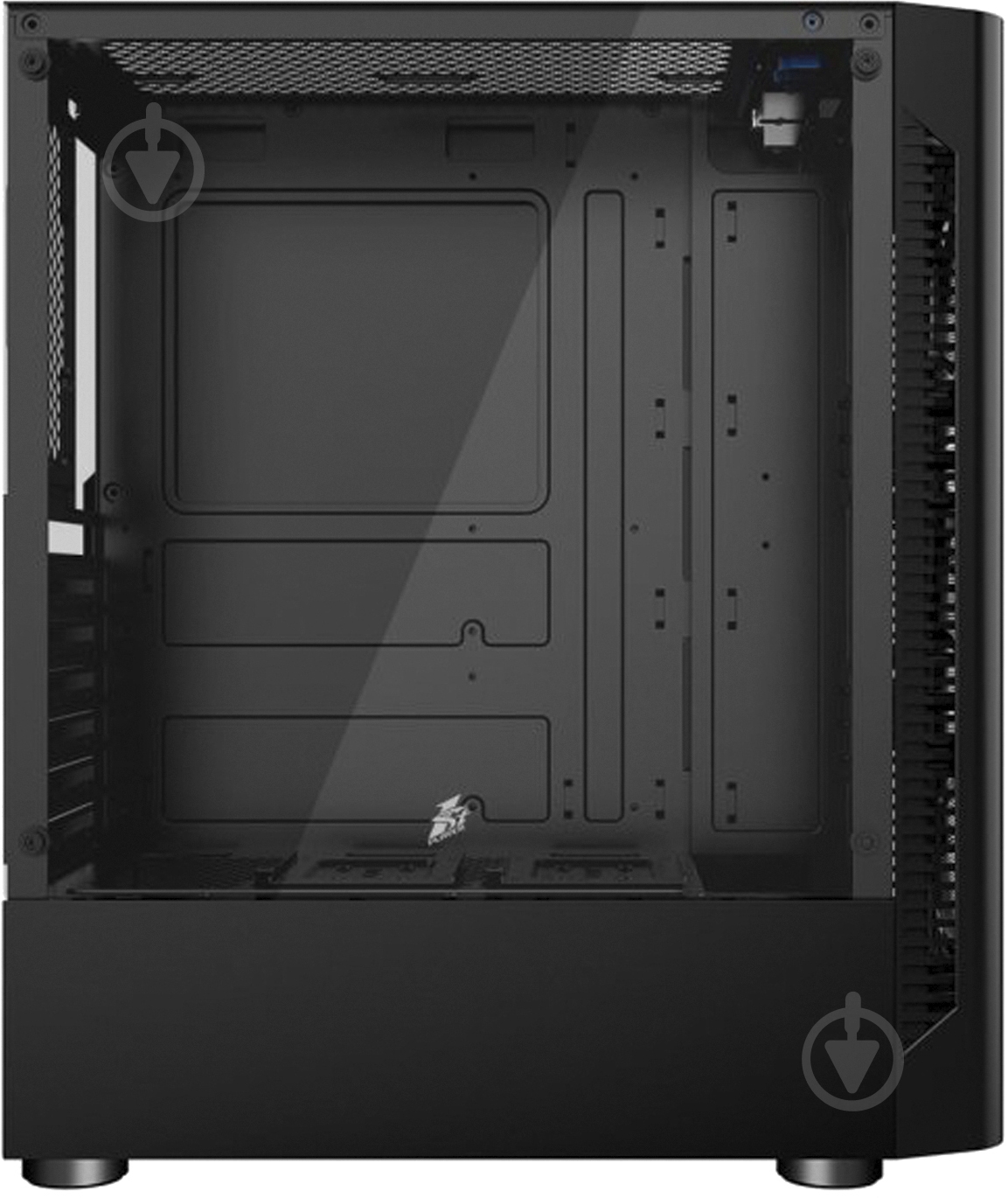 Корпус 1stPlayer D4-4R1-BK BLACK без БП - фото 3