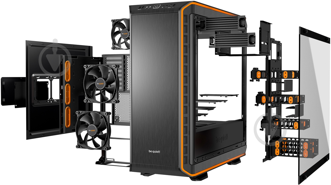 Корпус be quiet! Dark Base Pro 900 Rev.2 Orange (BGW14) - фото 6 Корпус be quiet! Dark Base Pro 900 Rev.2 Orange (BGW14) - фото 6