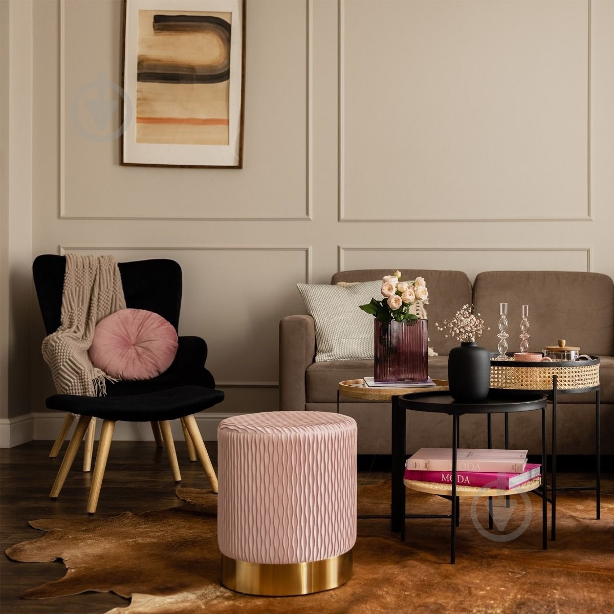 Кресло Homla Moss черный - фото 10