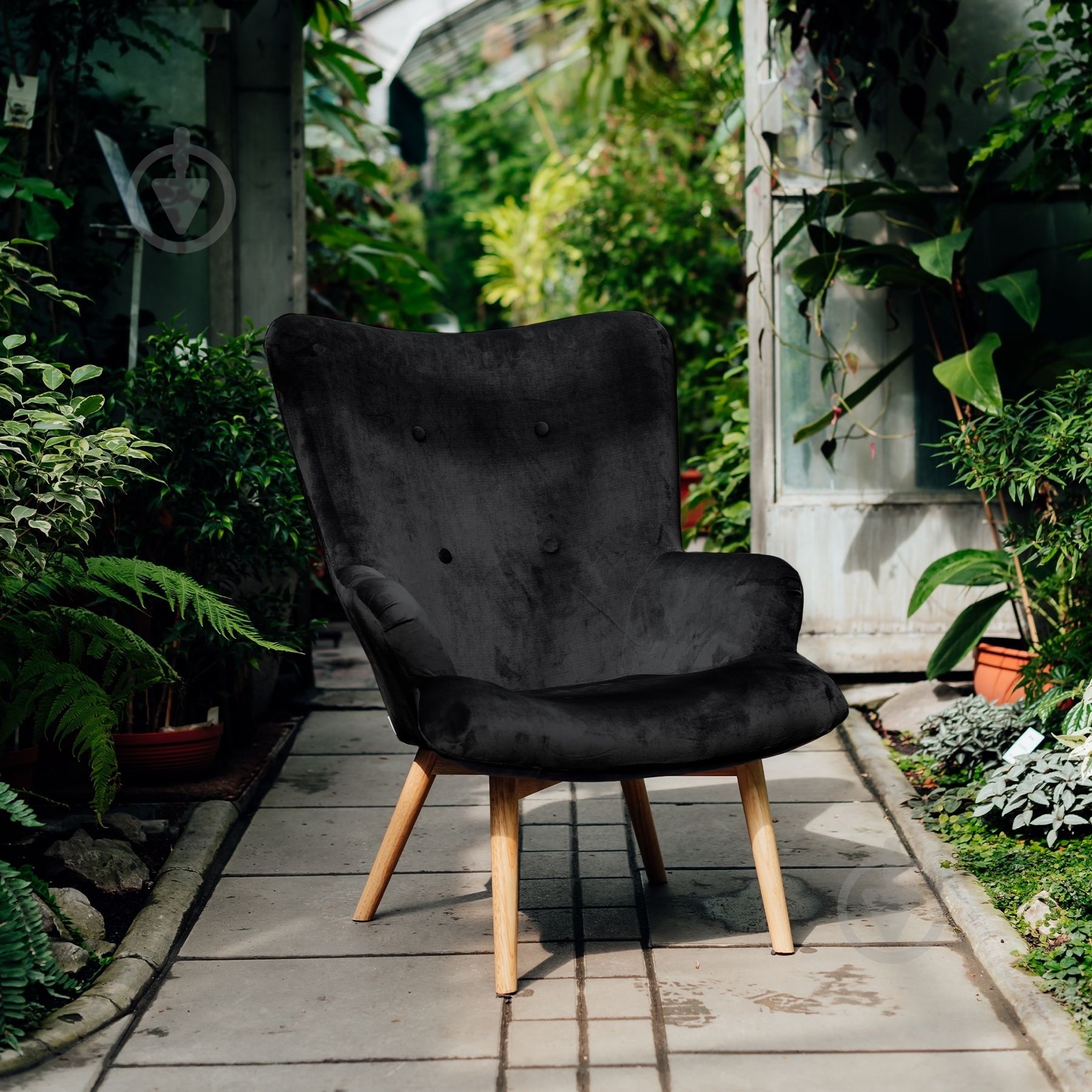 Кресло Homla Moss черный - фото 11