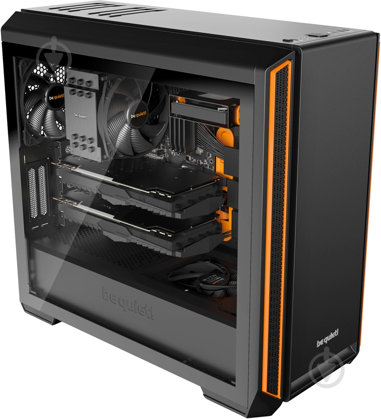 Корпус be quiet! Silent Base 601 Window Black-Orange (BGW25) - фото 5 Корпус be quiet! Silent Base 601 Window Black-Orange (BGW25) - фото 5