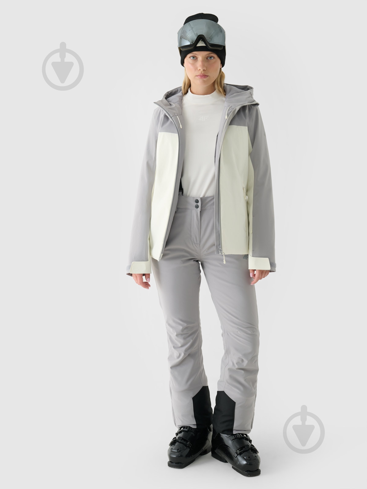 Куртка жіноча зимова 4F TECHNICAL JACKET F572 4FWAW24TTJAF572-27S р.S сіра - фото 5