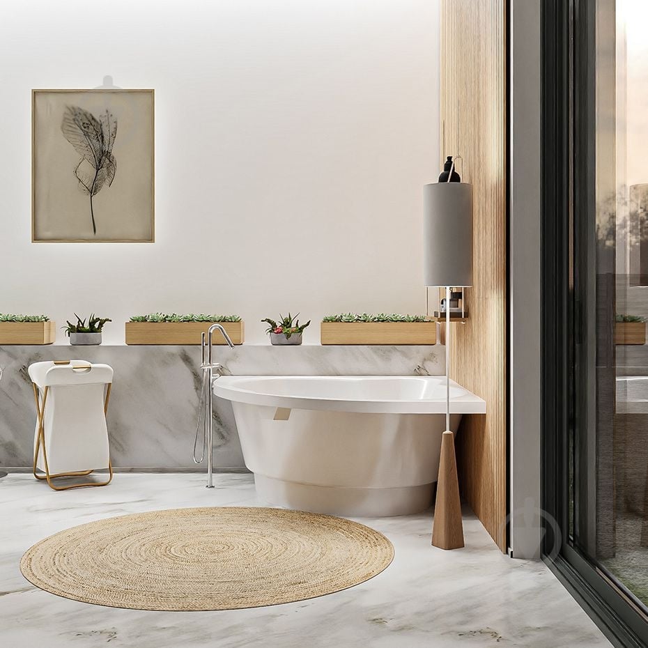 Ванна из искусственного камня Studio Stone Fly 145х145 см - фото 3