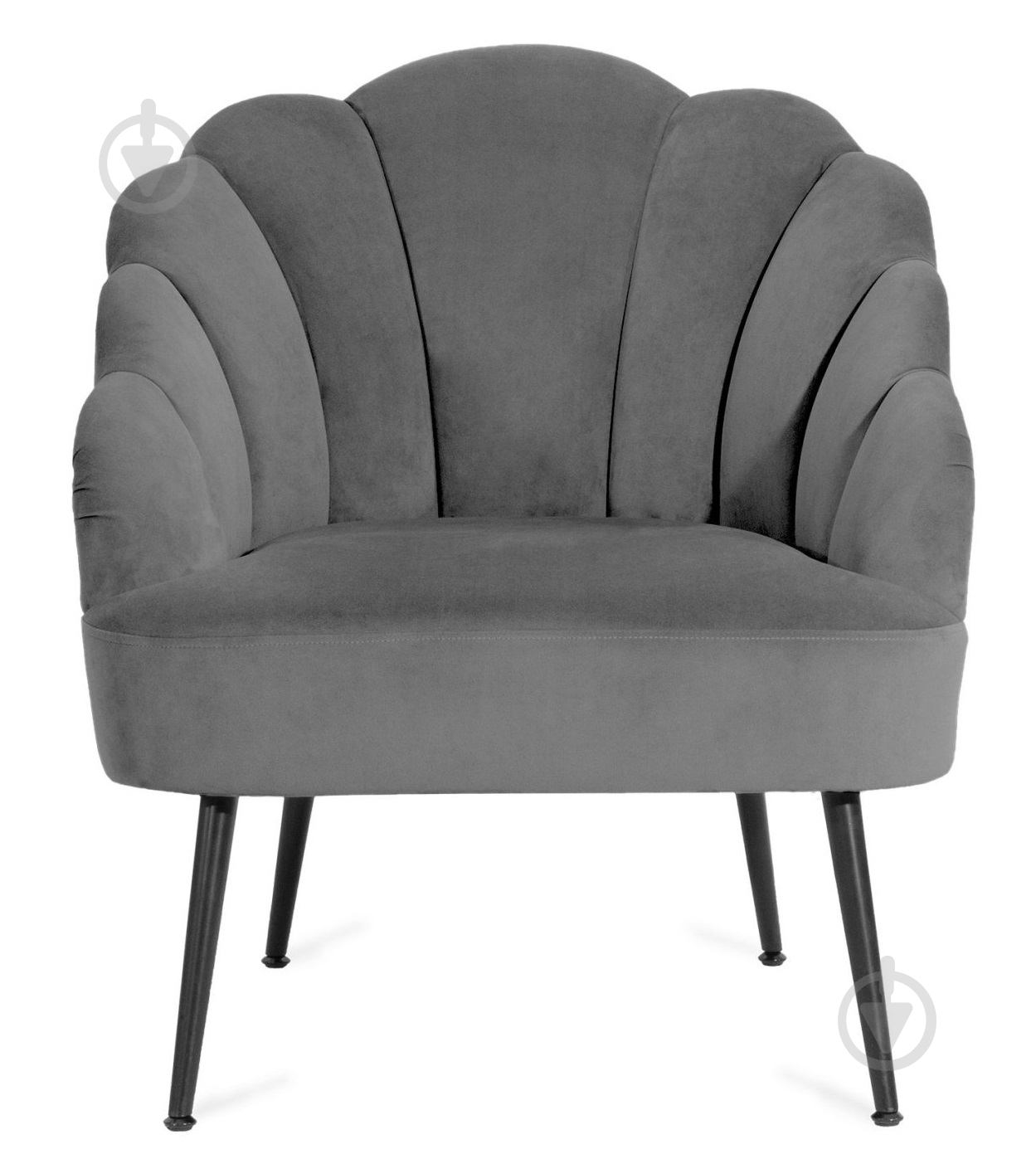 Кресло Homla Ariel серый - фото 2