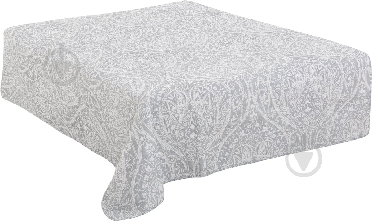 Покрывало Нубия 160x220 см Underprice бело-серый - фото 1