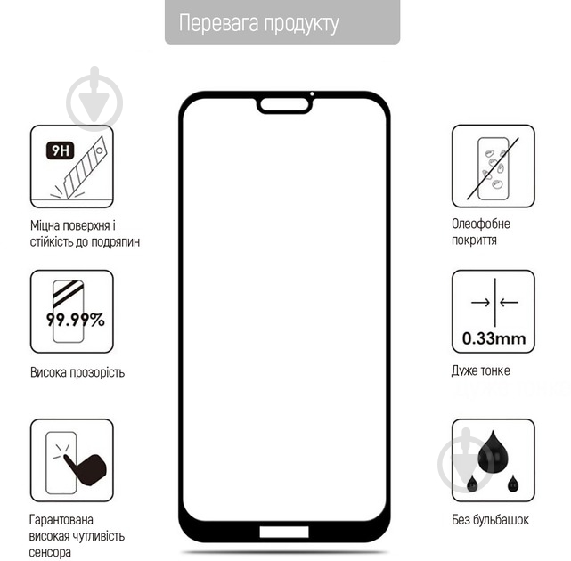 Защитное стекло ColorWay 9H Full Cover & Glue black для Apple iPhone 16 Pro (CW-GSFGAI16P-BK) - фото 6 Защитное стекло ColorWay 9H Full Cover & Glue black для Apple iPhone 16 Pro (CW-GSFGAI16P-BK) - фото 6