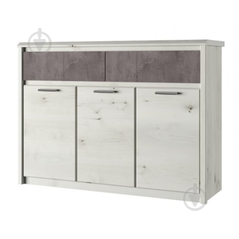 Комод Mebelbos Nonell 3d2s ольха полярная/оникс - фото 1 Комод Mebelbos Nonell 3d2s ольха полярная/оникс - фото 1