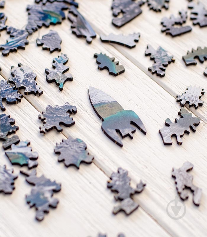 Пазл деревянный Земля 40 см PuzzleUp - фото 2