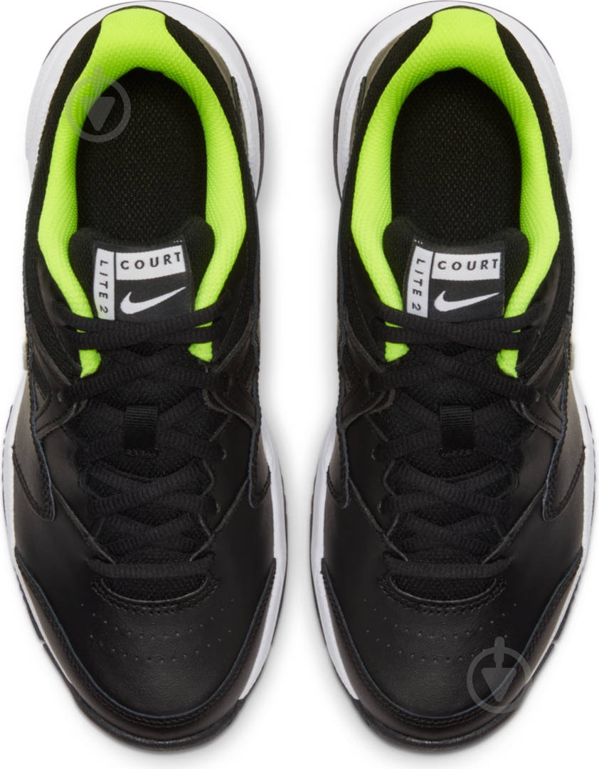 Кроссовки демисезонные Nike JR COURT LITE 2 CD0440-007 р.34 черные - фото 7