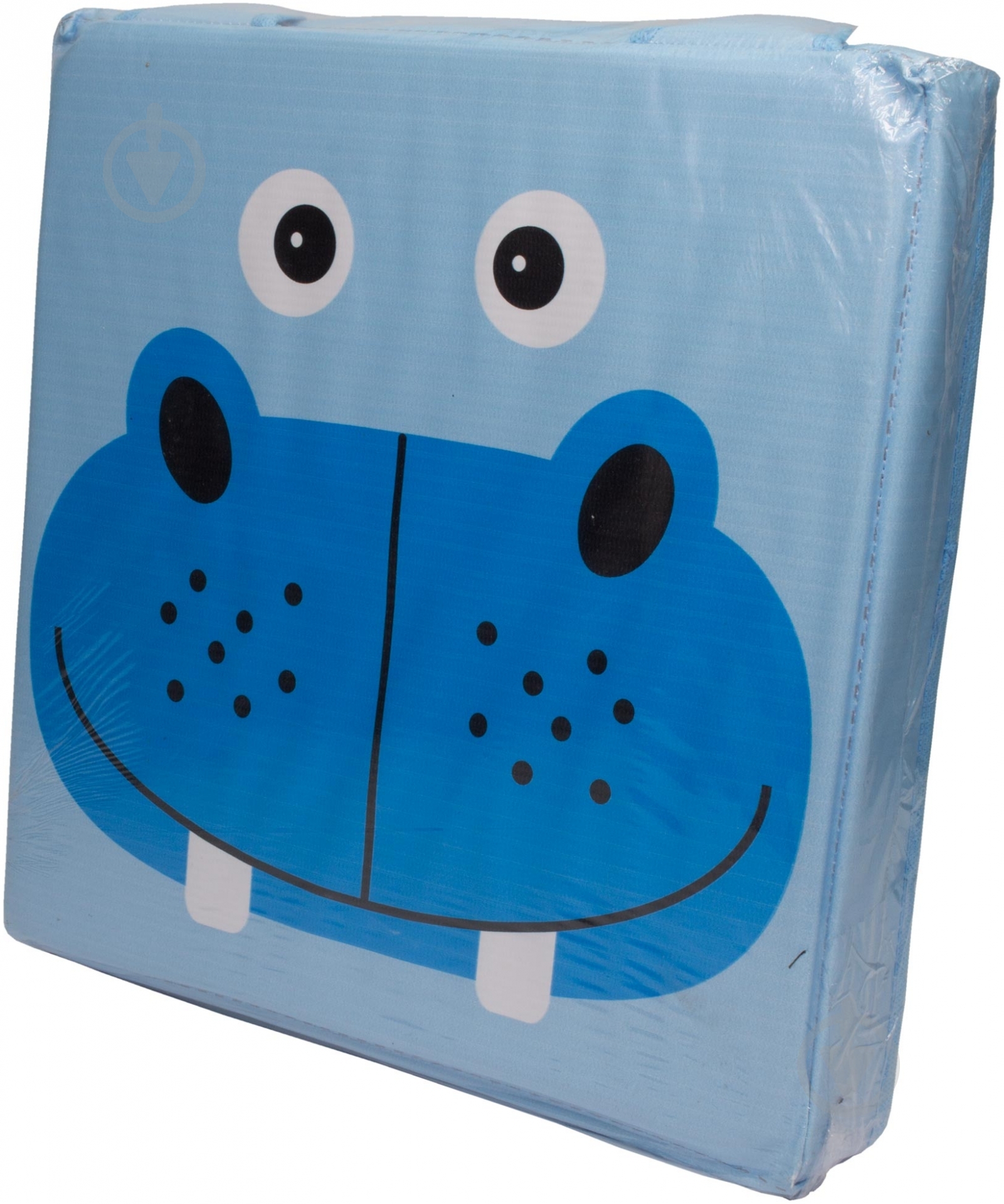 Детский пуф Зоопарк бегемот голубой - фото 3