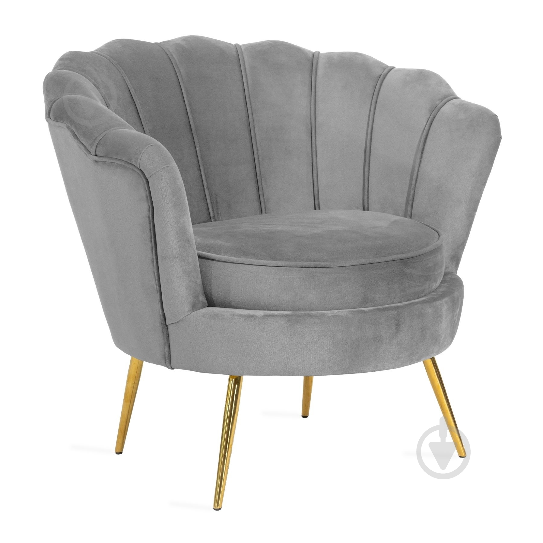 Кресло Homla SHELLY серый - фото 1