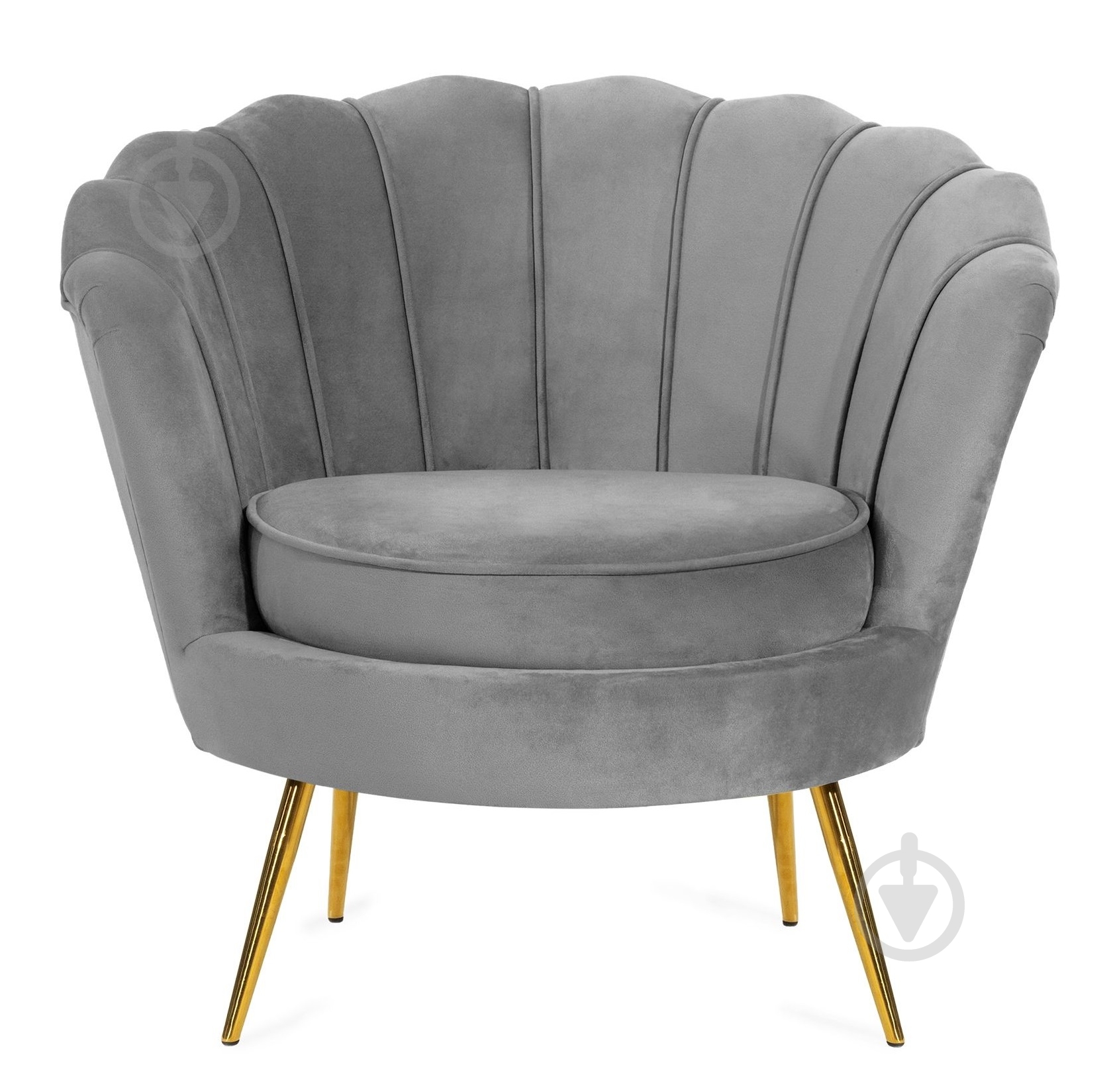 Кресло Homla SHELLY серый - фото 4