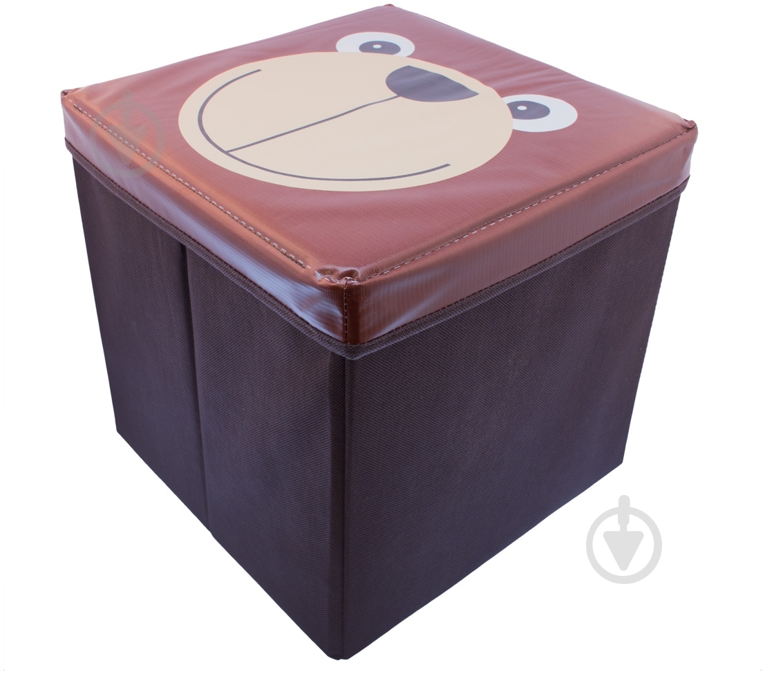 Детский пуф Зоопарк медведь красный - фото 3