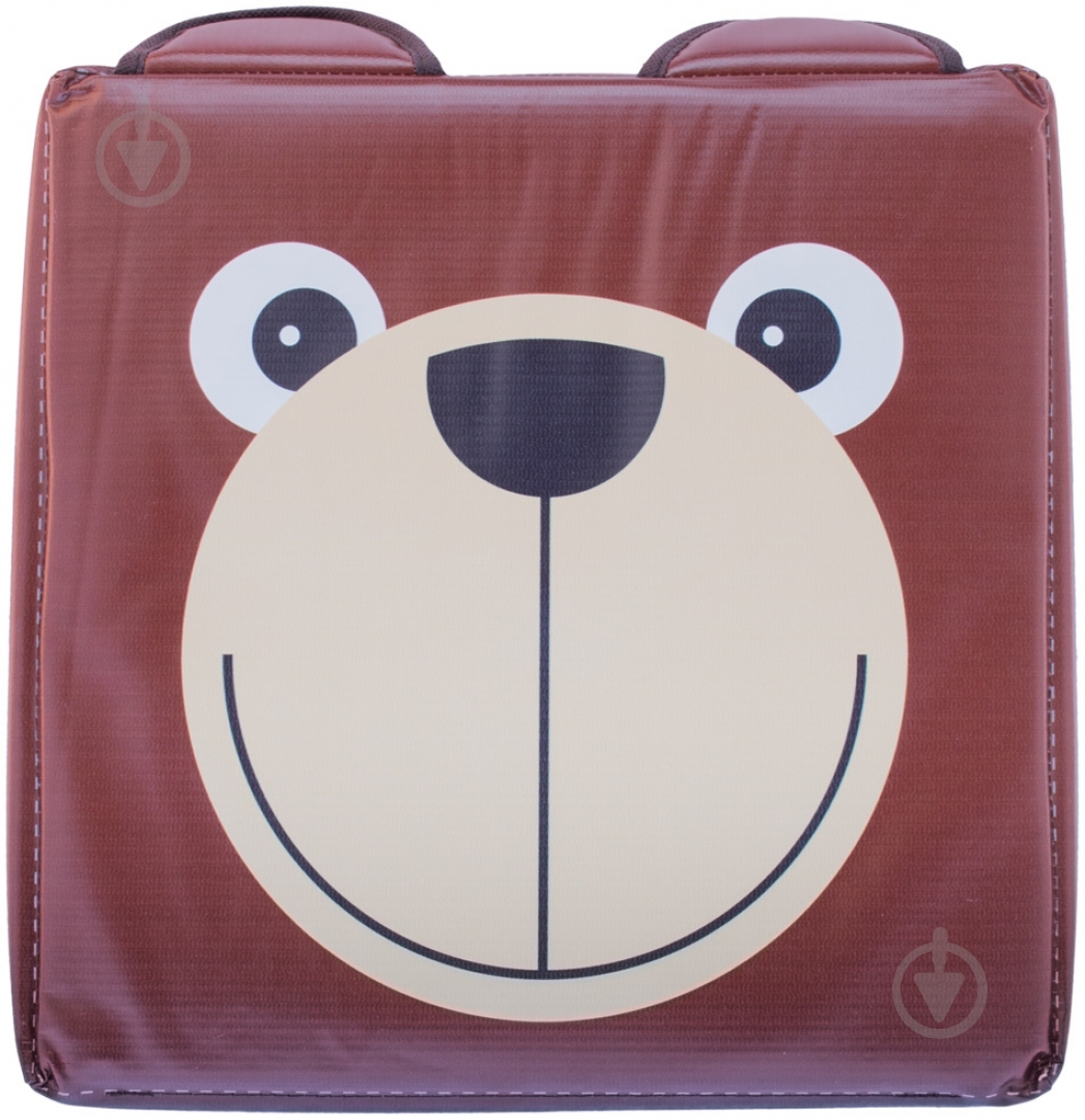 Детский пуф Зоопарк медведь красный - фото 4