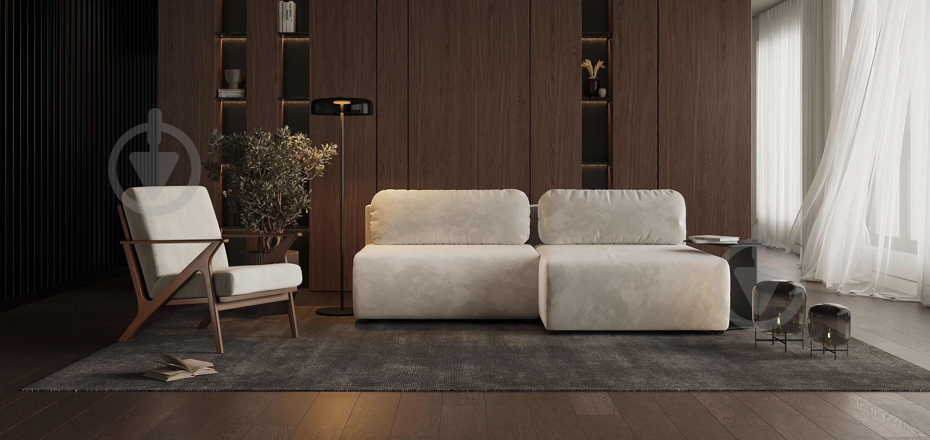 Диван кутовий SOFALINO LIBERIO лівий сірий 2220x1462x711 мм - фото 5