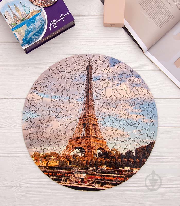 Пазл деревянный Эйфелева башня 30 см PuzzleUp - фото 6 Пазл деревянный Эйфелева башня 30 см PuzzleUp - фото 6