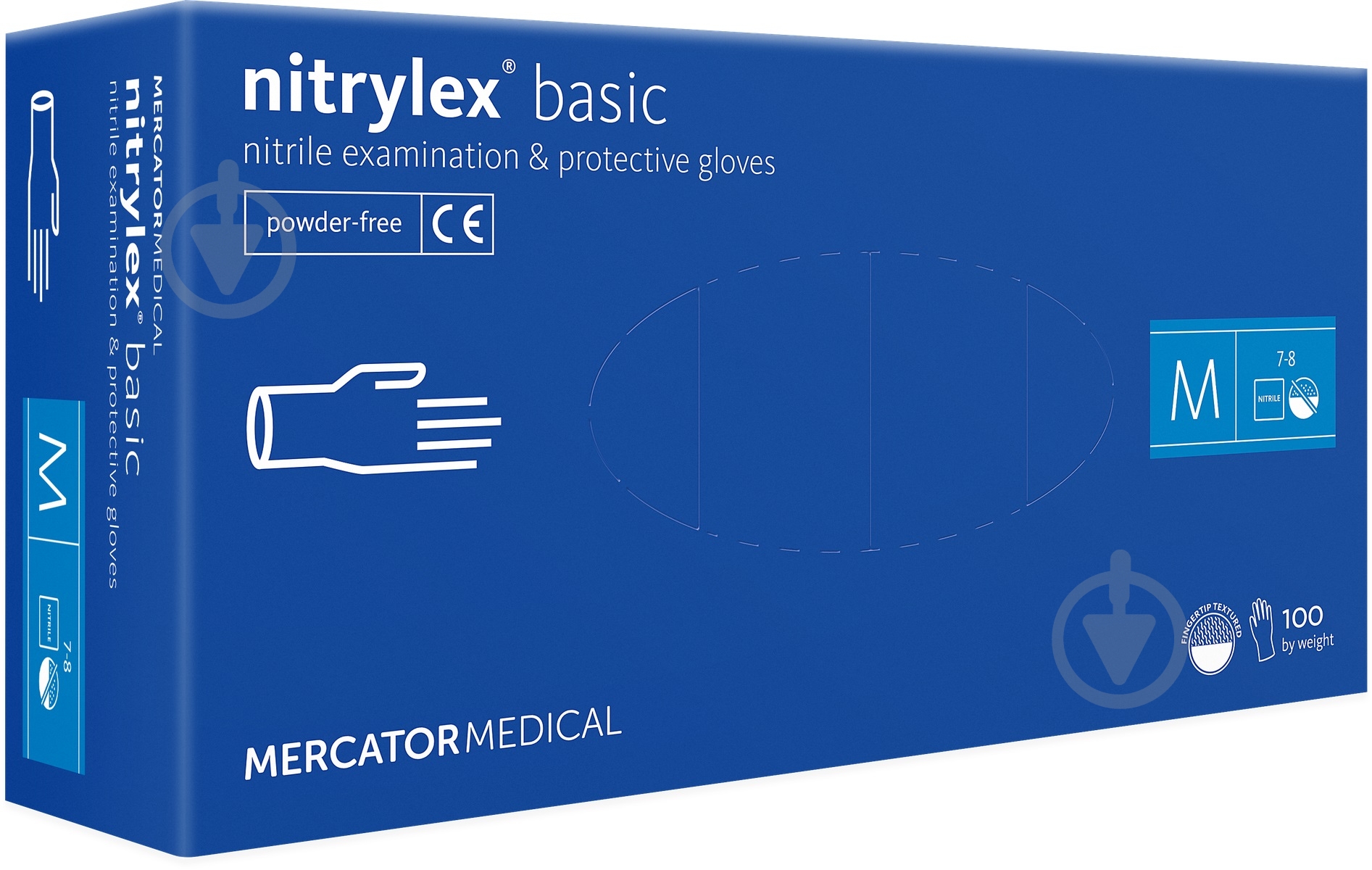 Перчатки медицинские NITRYLEX RD30105004 blue р.M 100 шт./уп. - фото 2