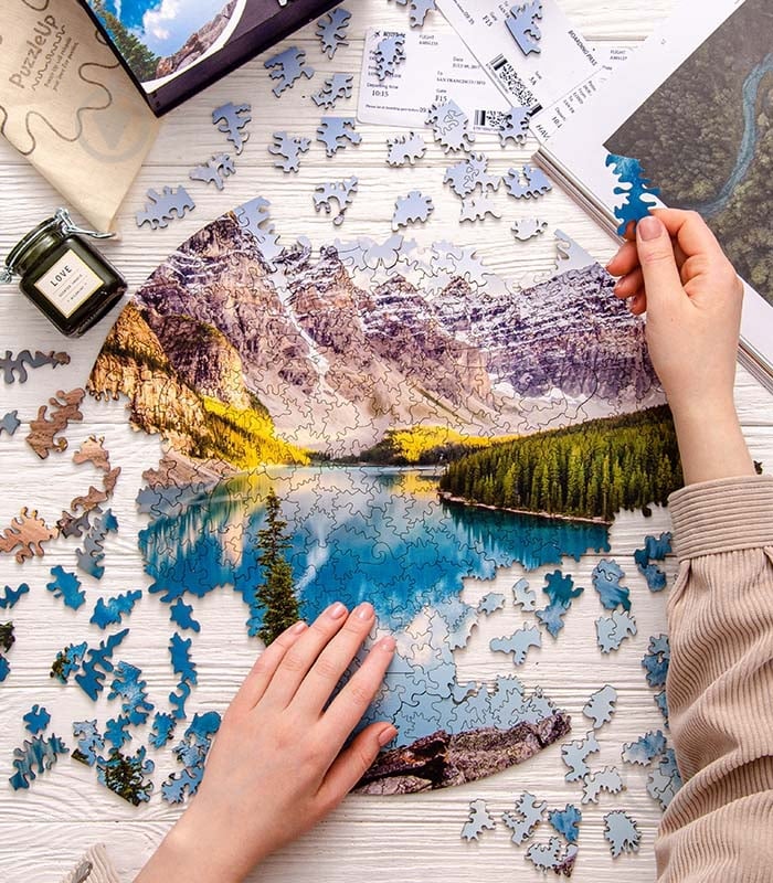 Пазл деревянный Банф 30 см PuzzleUp - фото 2