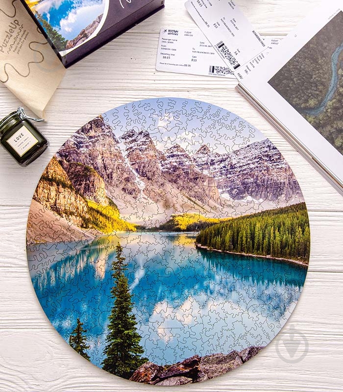 Пазл деревянный Банф 40 см PuzzleUp - фото 3