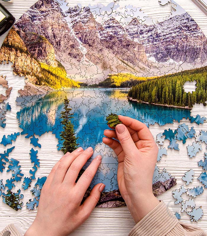 Пазл деревянный Банф 40 см PuzzleUp - фото 2