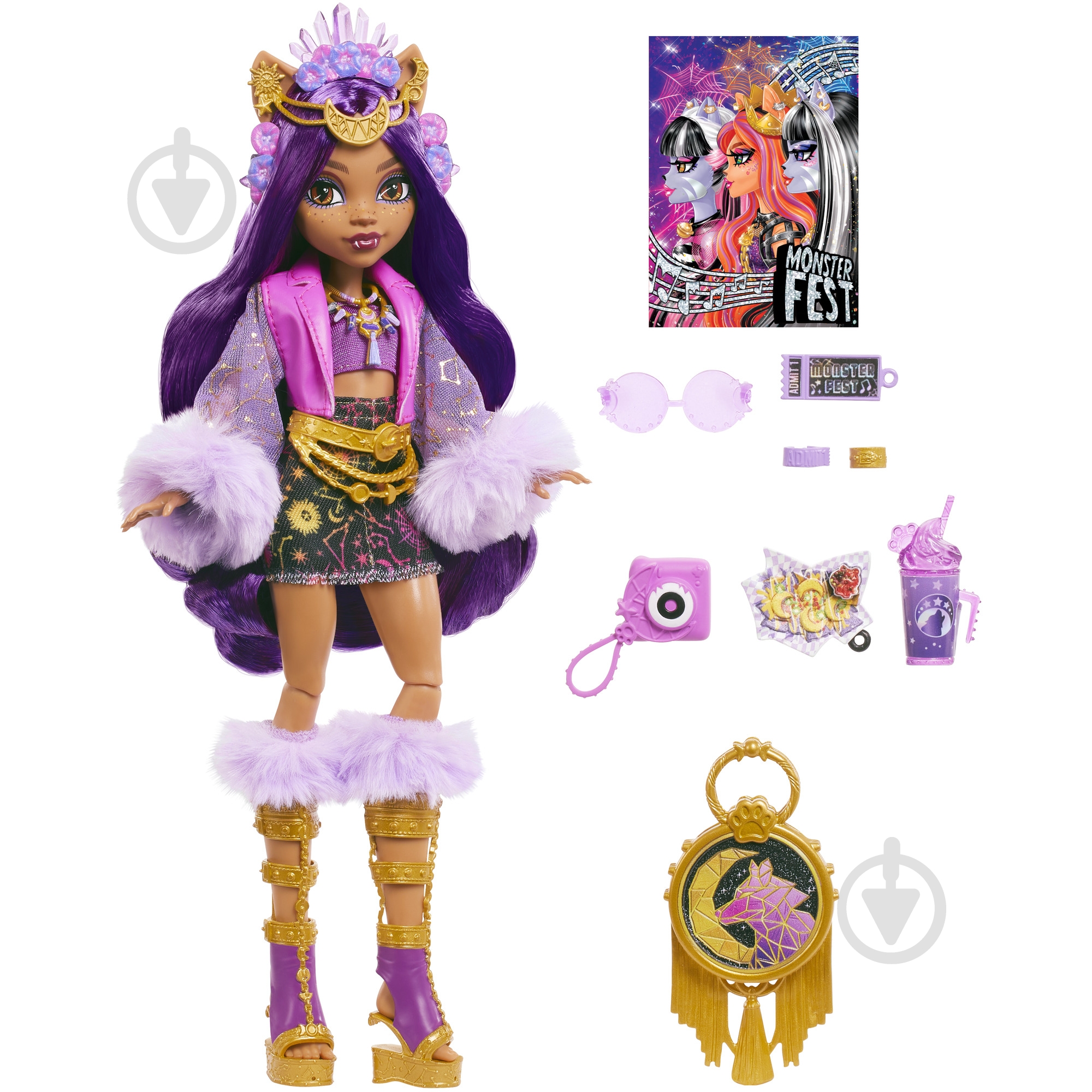Кукла Mattel Клодин "Монстро-фестиваль" HXH80 - фото 2 Кукла Mattel Клодин "Монстро-фестиваль" HXH80 - фото 2