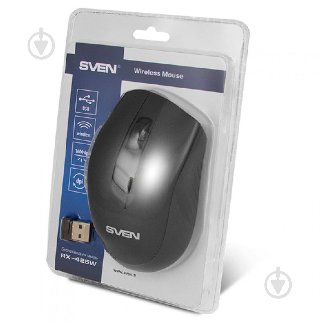 Мышка Sven RX-425W Black USB (530106) - фото 9